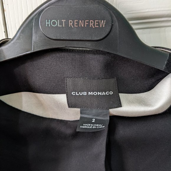 Club Monaco Size 2 Zippered Jacket/Blazer - Picture 2 of 4